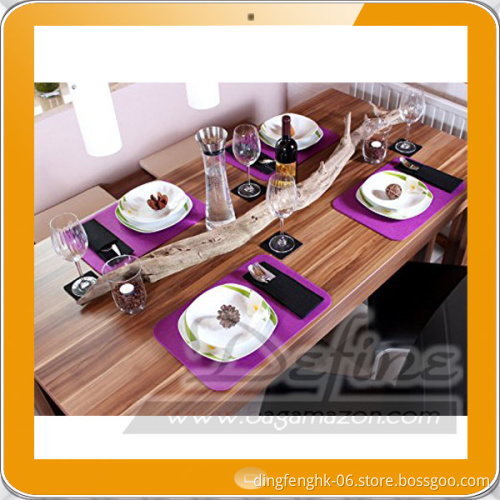 Hot selling eco-friendly christmas felt placemat for table decoration